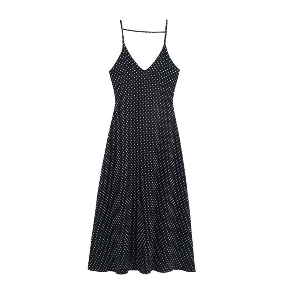 ZARA Early Spring Polka Dot Halter Top